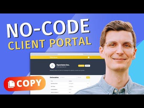 Create a Client Portal with No Code in 2 Minutes Using @glideapps